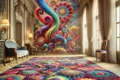 DALL·E-2025-07-16-21.08.43-A-highly-detailed-photorealistic-scene-of-a-colorful-Zentangle-style-carpet-placed-in-the-center-of-a-luxurious-and-elegant-room.-The-carpet-features