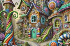 DALL·E-2025-07-16-21.11.02-A-surreal-and-joyful-close-up-view-of-a-whimsical-village-inspired-by-Milic-of-Macvas-fantastical-style-infused-with-colorful-Zentangle-patterns.-Th