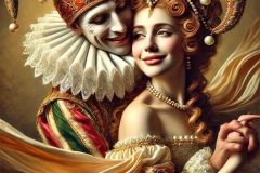 DALL·E-2025-10-11-00.53.43-An-ultra-hyperrealistic-surreal-baroque-close-up-vertical-portrait-of-a-court-jester-dancing-romantically-with-a-beautiful-woman.-Both-wear-extravagan