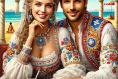 DALL·E-2025-09-13-00.48.50-An-ultra-hyperrealistic-vertical-close-up-in-ornate-fantasy-style-inspired-by-Mary-Ooms-showing-a-beautiful-woman-and-man-as-real-humans-sitting-toge