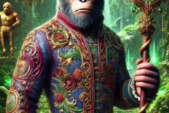 DALL·E-2025-09-13-00.50.23-An-ultra-hyperrealistic-vertical-full-body-portrait-in-ornate-fantasy-style-inspired-by-Mary-Ooms-showing-a-humanoid-ape-inspired-by-Planet-of-the-Ap