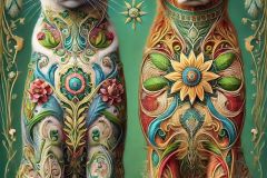 DALL·E-2025-09-13-01.01.40-An-ultra-hyperrealistic-vertical-full-body-portrait-of-a-cat-and-a-dog-standing-side-by-side-as-a-pair-in-an-ornate-fantasy-style-inspired-by-Mary-Oo