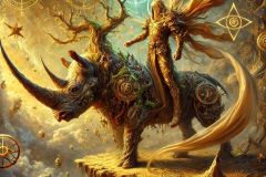 DALL·E-2025-06-30-20.14.27-A-dreamlike-photorealistic-fresco-style-image-inspired-by-the-surreal-and-symbolic-art-of-Milic-of-Macva.-A-mystical-warrior-stands-triumphantly-over