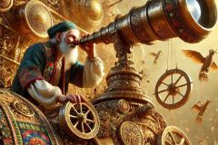 DALL·E-2025-06-30-20.18.31-Extreme-close-up-photorealistic-surreal-rural-fantasy-scene-inspired-by-Milic-of-Macva.-A-folkloric-man-wearing-richly-embroidered-traditional-clothi