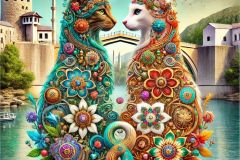 DALL·E-2025-09-13-01.03.41-An-ultra-hyperrealistic-ornate-artistic-logo-style-image-set-in-a-bright-summer-day.-A-cat-and-a-dog-are-intertwined-in-a-yin-yang-composition-richly