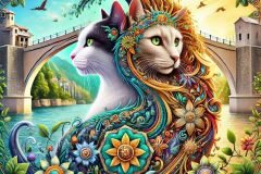 DALL·E-2025-09-13-01.03.43-An-ultra-hyperrealistic-ornate-artistic-logo-style-image-set-in-a-bright-summer-day.-A-cat-and-a-dog-are-intertwined-in-a-yin-yang-composition-richly