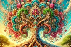 DALL·E-2025-09-13-01.03.48-An-ultra-hyperrealistic-ornate-artistic-logo-style-image-of-the-Tree-of-Life-set-on-a-bright-summer-day.-The-tree-is-large-and-majestic-with-richly-