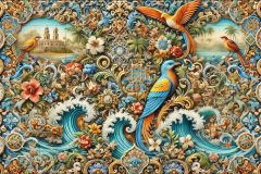 DALL·E-2025-09-13-01.04.08-An-ultra-detailed-ornate-and-colorful-azulejos-style-wall-mural-inspired-by-Cape-Verde.-The-mural-is-richly-decorated-with-intricate-tile-patterns-in