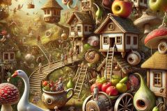 DALL·E-2025-06-30-20.19.01-Extreme-close-up-photorealistic-surreal-scene-that-blends-seoski-folklor-rural-Balkan-folklore-the-dreamlike-chaos-of-Hieronymus-Bosch-and-the-vi