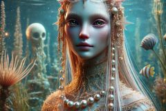 DALL·E-2025-06-30-20.21.07-Extreme-close-up-photorealistic-portrait-of-a-beautiful-underwater-folkloric-being-in-a-magical-garden-inspired-by-Milic-of-Macva.-The-being-has-sof