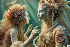 DALL·E-2025-06-30-20.21.10-Extreme-close-up-photorealistic-surreal-underwater-scene-inspired-by-Milic-of-Macva.-A-beautiful-folkloric-underwater-being-with-shimmering-pearl-lik
