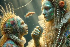 DALL·E-2025-06-30-20.21.11-Extreme-close-up-photorealistic-surreal-underwater-scene-inspired-by-Milic-of-Macva.-A-beautiful-folkloric-underwater-being-with-shimmering-pearl-lik