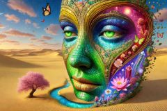 DALL·E-2025-09-19-22.42.22-An-ultra-hyperrealistic-horizontal-surreal-scene-of-a-giant-female-mosaic-face-in-the-desert-with-her-eyes-open-and-glowing-a-vivid-green.-The-enormo