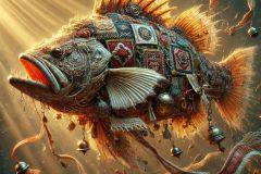 DALL·E-2025-06-30-20.21.39-Extreme-close-up-photorealistic-surreal-underwater-scene-inspired-by-Milic-of-Macva.-A-large-anglerfish-like-creature-swims-gracefully-through-glowin