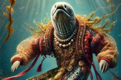 DALL·E-2025-06-30-20.24.26-Full-body-extreme-close-up-photorealistic-surreal-underwater-image-inspired-by-Milic-of-Macva.-A-majestic-humanoid-moray-eel-man-hybrid-floats-gracef