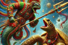 DALL·E-2025-06-30-20.24.35-Extreme-close-up-photorealistic-underwater-battle-scene-inspired-by-Milic-of-Macva.-Two-surreal-beings-clash-in-vivid-detail.-One-is-a-humanoid-moray