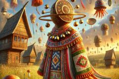DALL·E-2025-06-30-20.24.42-Extreme-close-up-photorealistic-surreal-rural-dreamscape-inspired-by-Milic-of-Macva.-A-fantastical-humanoid-being-with-a-head-shaped-like-a-spinning-