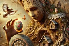 DALL·E-2025-06-30-20.25.50-Extreme-close-up-photorealistic-surreal-image-inspired-by-Milic-of-Macva.-The-same-tree-like-humanoid-being-with-a-partially-wooden-partially-porcel