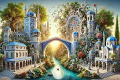 DALL·E-2025-09-19-23.50.21-An-ultra-hyperrealistic-horizontal-fantasy-panorama-in-ornate-Mary-Ooms–inspired-style-depicting-a-monumental-porcelain-world-inspired-by-the-Old-Bri