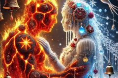 DALL·E-2025-06-30-20.26.24-Extreme-close-up-photorealistic-surreal-image-inspired-by-Milic-of-Macva.-A-fiery-volcano-being-and-an-icy-water-being-are-embracing-peacefully-in-a-