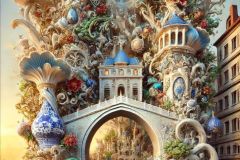 DALL·E-2025-09-19-23.50.39-An-ultra-hyperrealistic-vertical-fantasy-scene-in-ornate-Mary-Ooms–inspired-style-depicting-a-monumental-porcelain-world-inspired-by-the-Old-Bridge-