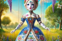 DALL·E-2025-09-19-23.54.18-An-ultra-hyperrealistic-vertical-sculpture-scene-in-ornate-Mary-Ooms–inspired-style-depicting-a-single-porcelain-marionette-doll-on-strings.-The-doll
