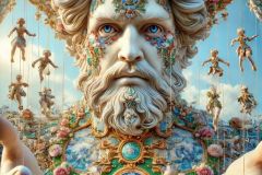 DALL·E-2025-09-20-00.18.30-An-ultra-hyperrealistic-vertical-close-up-in-ornate-Mary-Ooms–inspired-style-showing-the-face-and-upper-body-of-a-monumental-male-figure-as-the-Maste