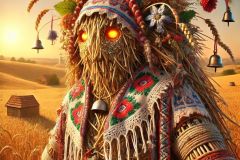 DALL·E-2025-06-30-20.28.18-Extreme-close-up-photorealistic-surreal-image-inspired-by-Milic-of-Macva.-In-a-glowing-summer-field-a-fantastical-hybrid-creature-stands-—-part-man