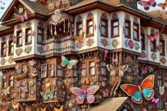 DALL·E-2025-06-30-20.29.11-Extreme-close-up-photorealistic-surreal-image-inspired-by-Milic-of-Macva.-A-fantastical-Balkan-folk-style-house-is-shown-very-close-up-in-bright-summ