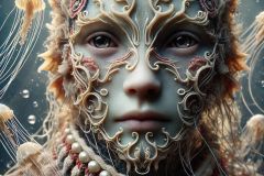 DALL·E-2025-06-30-20.29.57-Extreme-close-up-photorealistic-surreal-underwater-scene-inspired-by-Milic-of-Macva.-A-fantastical-aquatic-being-is-shown-up-close-part-human-and-pa