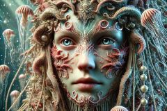 DALL·E-2025-06-30-20.30.01-Extreme-close-up-photorealistic-surreal-underwater-scene-inspired-by-Milic-of-Macva.-A-fantastical-aquatic-being-is-shown-up-close-part-human-and-pa