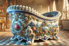 DALL·E-2025-09-20-00.33.10-An-ultra-hyperrealistic-horizontal-close-up-of-a-monumental-porcelain-bathtub-designed-in-ornate-Mary-Ooms–inspired-style.-The-bathtub-dominates-the-f
