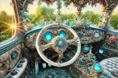 DALL·E-2025-09-20-16.06.23-An-ultra-hyperrealistic-vertical-view-of-the-interior-of-a-fantastical-automobile-from-the-drivers-perspective.-The-cabin-is-designed-in-ornate-Mary
