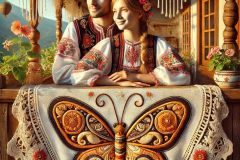 DALL·E-2025-06-30-20.30.27-Extreme-close-up-photorealistic-surreal-image-inspired-by-Milic-of-Macva.-On-the-balcony-of-a-richly-decorated-traditional-Bosnian-house-two-people-