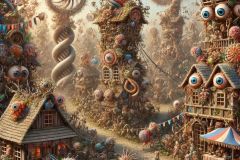 DALL·E-2025-06-30-20.30.33-Extreme-close-up-photorealistic-surreal-village-scene-combining-the-styles-of-Hieronymus-Bosch-and-Milic-of-Macva.-A-wildly-chaotic-but-richly-detail