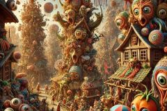 DALL·E-2025-06-30-20.30.35-Extreme-close-up-photorealistic-surreal-village-scene-combining-the-styles-of-Hieronymus-Bosch-and-Milic-of-Macva.-A-wildly-chaotic-but-richly-detail