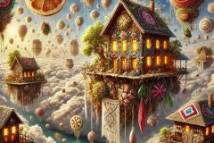 DALL·E-2025-06-30-20.31.06-Extreme-close-up-photorealistic-surreal-sky-village-scene-inspired-by-Hieronymus-Bosch-and-Milic-of-Macva.-The-dreamlike-landscape-floats-among-cloud