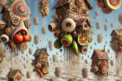 DALL·E-2025-06-30-20.31.33-Extreme-close-up-photorealistic-surreal-village-scene-in-the-sky-inspired-by-Hieronymus-Bosch-and-Milic-of-Macva-without-any-visible-eyes.-The-surr