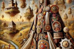 DALL·E-2025-06-30-20.32.11-Extreme-close-up-photorealistic-surreal-scene-inspired-by-the-visual-language-of-Milic-of-Macva.-A-richly-embroidered-Balkan-warrior-stands-in-a-drea