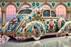 DALL·E-2025-09-20-16.06.40-An-ultra-hyperrealistic-horizontal-side-view-of-a-fantastical-automobile-designed-in-ornate-Mary-Ooms–inspired-style.-The-entire-side-of-the-car-is-v