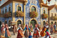 DALL·E-2025-06-30-20.32.59-Photorealistic-surreal-interpretation-of-the-Aveiro-Railway-Station-in-Portugal-redesigned-in-the-style-of-Milic-of-Macva.-The-station-building-is-co