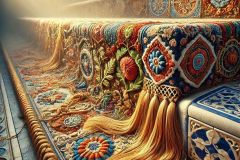 DALL·E-2025-06-30-20.34.34-Extreme-close-up-photorealistic-surreal-detail-of-an-embroidered-step-inside-the-Aveiro-Railway-Station-inspired-by-Milic-of-Macva.-The-surface-of-t