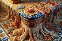 DALL·E-2025-06-30-20.34.35-Extreme-close-up-photorealistic-surreal-detail-of-an-embroidered-step-inside-the-Aveiro-Railway-Station-inspired-by-Milic-of-Macva.-The-surface-of-t