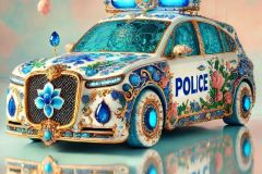 DALL·E-2025-09-20-16.12.09-An-ultra-hyperrealistic-vertical-full-body-3_4-perspective-view-of-a-fantastical-police-car-shown-as-if-in-a-surreal-pastel-toned-showroom.-The-car-i