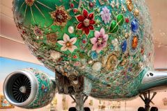 DALL·E-2025-09-20-16.13.56-An-ultra-hyperrealistic-vertical-close-up-full-body-view-of-a-fantastical-airplane-filling-the-frame-as-if-seen-from-up-close-in-a-showroom.-The-enti