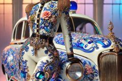 DALL·E-2025-09-20-16.15.34-An-ultra-hyperrealistic-vertical-close-up-surreal-scene-of-a-fantastical-jewel-like-police-car-with-a-stunning-African-policewoman-standing-beside-it