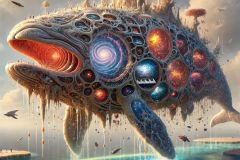 DALL·E-2025-07-01-20.13.18-An-extreme-close-up-photorealistic-and-surreal-image-in-daylight.-A-giant-floating-marine-creature-resembling-a-fusion-of-an-anteater-whale-and-co