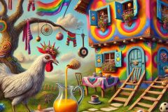 DALL·E-2025-07-01-20.13.51-An-extreme-close-up-photorealistic-and-surreal-image-of-a-joyful-and-strange-scene-in-a-colorful-floating-village-inspired-by-Yugoslav-naive-art-wi