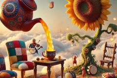 DALL·E-2025-07-01-20.14.09-An-extreme-close-up-photorealistic-and-surreal-image-of-living-strange-objects-in-a-floating-village-above-the-clouds-inspired-by-Yugoslav-naive-ar