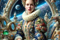 DALL·E-2025-09-20-16.16.31-An-ultra-hyperrealistic-vertical-close-up-surreal-portrait-in-the-style-of-Mary-Ooms-showing-a-beautiful-woman-seated-in-the-ornate-cockpit-of-a-jewe